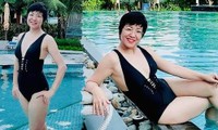 Lần hiếm hoi MC Thảo Vân khoe ảnh bikini ở tuổi 50