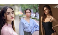 Thí sinh Nguyễn Hà My- Hoa khôi Đại học Ngoại thương tham gia Hoa hậu Việt Nam 2020.