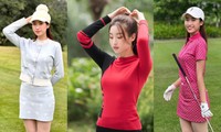 Hoa hậu Đỗ Mỹ Linh liên tục check-in trên sân golf với những set đồ năng động, gợi cảm