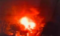 Vụ cháy ở nhà máy Long Tân, huyện Lộc Bình -Ảnh: Duy Chiến 