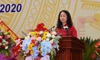 Đồng chí Lâm Thị Phương Thanh, Bí thư tỉnh ủy khóa XVI, tái cử chức vụ Bí thư tỉnh ủy nhiệm kỳ 2020-2025 .Ảnh: Duy Chiến