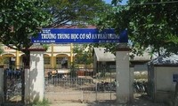 Trường THCS An Thái Trung- nơi vừa xảy ra vụ học sinh đánh nhau dẫn đến tử vong. ( Ảnh: CTV) 