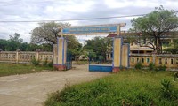 Trường THCS Lê Thuyết- nơi xảy ra vụ cô giáo bị hiếp dâm giữa ban ngày. 