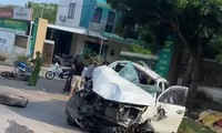 Tạm giữ tài xế ô tô tông chết hai người ở Nghệ An