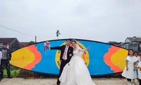 Độc lạ đám cưới ở Nghệ An trang trí sáo và hơn 50 cánh diều &apos;khủng&apos; hàng trăm triệu đồng