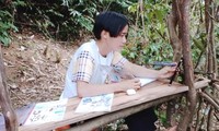 Những góc học online đặc biệt giữa núi rừng của học sinh vùng cao xứ Nghệ