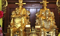 Chiêm ngưỡng điện thờ có tượng dát vàng, có một không hai ở Hà Tĩnh