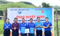 Hỗ trợ 200 triệu cho 4 mô hình kinh tế thanh niên ở Hà Tĩnh 