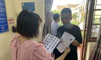 Thí sinh dự thi đợt 1 tại Bắc Giang. 