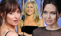 Sao nữ ’50 sắc thái’ lén nhìn Angelina Jolie phớt lờ Jennifer Aniston