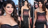 Hoa hậu thế giới Priyanka Chopra ngực đầy quyến rũ với đầm xẻ cao