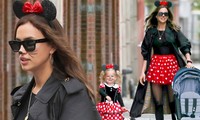 Irina Shayk và con gái hóa thành chuột Minnie dịp Halloween