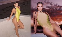 Áo tắm táo bạo tôn đường cong &apos;nảy lửa&apos; của Kim Kardashian