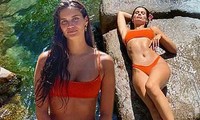 Thiên thần nội y Sara Sampaio diện bikini tắm nắng 
