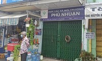 Văn phòng hợp tác xã môi trường Phú Nhuận đóng kín cửa những ngày qua.