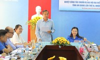 Bí thư Trung ương Đoàn Nguyễn Phạm Duy Trang duyệt công tác chuẩn bị Đại hội Đoàn An Giang