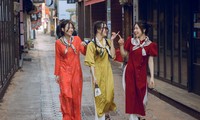 Nữ sinh Việt diện áo dài chụp ảnh giữa tiết trời âm 5 độ C ở Hàn Quốc