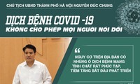 Ông Nguyễn Đức Chung: Dịch COVID -19, không cho phép mọi người nói dối