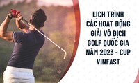 Lịch trình các hoạt động Giải Vô địch Golf Quốc gia năm 2023 - Cúp VinFast
