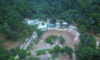 Một công trình xây dựng trên đất rừng tại huyện Sóc Sơn, Hà Nội.