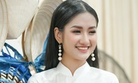 Nguyễn Thanh Hà xuất hiện sau đăng quang Hoa hậu Môi trường Thế giới 2023