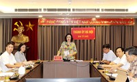 Bà Ngô Thị Thanh Hằng phát biểu tại Hội nghị trực tuyến sáng 1/7. Ảnh: KTĐT