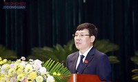 Ông Lê Duy Thành tái đắc cử chức danh Chủ tịch UBND tỉnh khóa XVII. Ảnh: Hoan Nguyễn