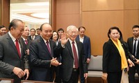 Tổng Bí thư, Chủ tịch nước Nguyễn Phú Trọng dự Hội nghị Chính phủ với các địa phương (ảnh Q.H)