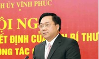 Phê chuẩn kết quả bầu Chủ tịch UBND tỉnh Vĩnh Phúc đối với ông Trần Duy Đông