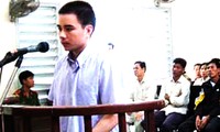 Hồ Duy Hải khi xét xử tại tòa - Ảnh: Hoàng Phương 