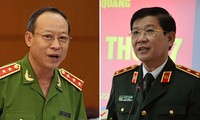 Thượng tướng Lê Quý Vương (bên trái) và Trung tướng Nguyễn Văn Sơn (bên phải). Ảnh: VTC News