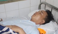 Trương Mạnh Tuấn đang được điều trị tại Bệnh viện đa khoa Nghi Lộc dưới sự bảo vệ nghiêm ngặt của lực lượng công an