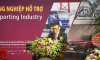 Ông Võ Quang Huệ phát biểu trong lễ khai mạc Triển lãm Vietnam Auto Expo 2019.