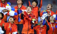 Khoảnh khắc Nữ Việt Nam nhận chiến tích lịch sử SEA Games
