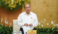 Thủ tướng Nguyễn Xuân Phúc phát biểu kết luận phiên họp Chính phủ thường kỳ tháng 5/2019. Ảnh: Cổng Thông tin Chính phủ