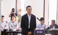 Bị cáo Đặng Anh Tuấn tại tòa án tỉnh Phú Thọ trong năm 2019.