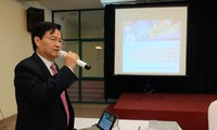 Ông Đỗ Văn Khoa, Giám đốc Sở KH&CN Hà Tĩnh trình bày quan điểm xin dừng dự án của UBND tỉnh Hà Tĩnh