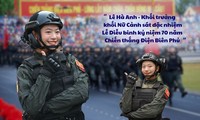 Lê Hà Anh - ‘Bông hồng thép’ của Học viện Cảnh sát Nhân dân dẫn đầu khối Nữ Chiến sĩ Cảnh sát đặc nhiệm sáng 7/5