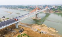 Toàn cảnh cây cầu nối hai tỉnh Phú Thọ - Vĩnh Phúc trị giá 540 tỷ đồng sắp khánh thành