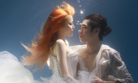 Quang Đăng và bạn gái hot girl ‘liều lĩnh’ chụp ảnh dưới nước, liệu có đang &apos;ngầm&apos; công bố ảnh cưới?