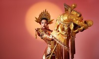&apos;Nàng Hậu&apos; Việt thi nhan sắc quốc tế tạo ấn tượng mạnh khi diện trang phục dân tộc lấy cảm hứng từ linh vật nghê