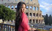 ‘Nàng Hậu’ gen Z Bella Vũ diện áo dài, tích cực quảng bá văn hóa Việt Nam đến bạn bè quốc tế