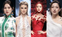 ‘Mỹ nhân đẹp nhất thế giới’ lần đầu tiên catwalk trên sàn diễn thời trang Việt cùng dàn Hoa hậu đình đám