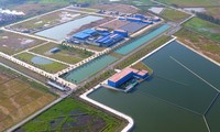 Hồ lắng nhà máy nước Sông Đuống - Ảnh: Hoàng Mạnh Thắng