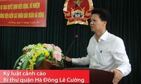 Bí thư quận uỷ Hà Đông Lê Cường