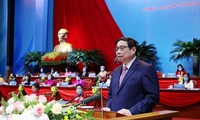 Thủ tướng Chính phủ Phạm Minh Chính phát biểu tại Đại hội. Ảnh: TTXVN