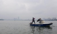 Hà Nội: Huy động thêm ca nô sục nước, vớt cá chết ở hồ Tây