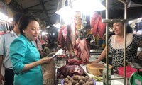 Bà Phạm Khánh Phong Lan, Trưởng Ban quản lý ATTP TPHCM kiểm thực phẩm dịp cận tết