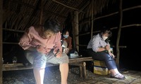 Cận cảnh nhân viên y tế lấy thân &apos;làm mồi&apos; nhử muỗi trong đêm