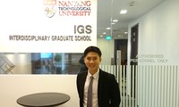 Hiện anh Tâm là trưởng nhóm của một đề tài nghiên cứu ở Đại học Công nghệ Nanyang. Ảnh: NVCC